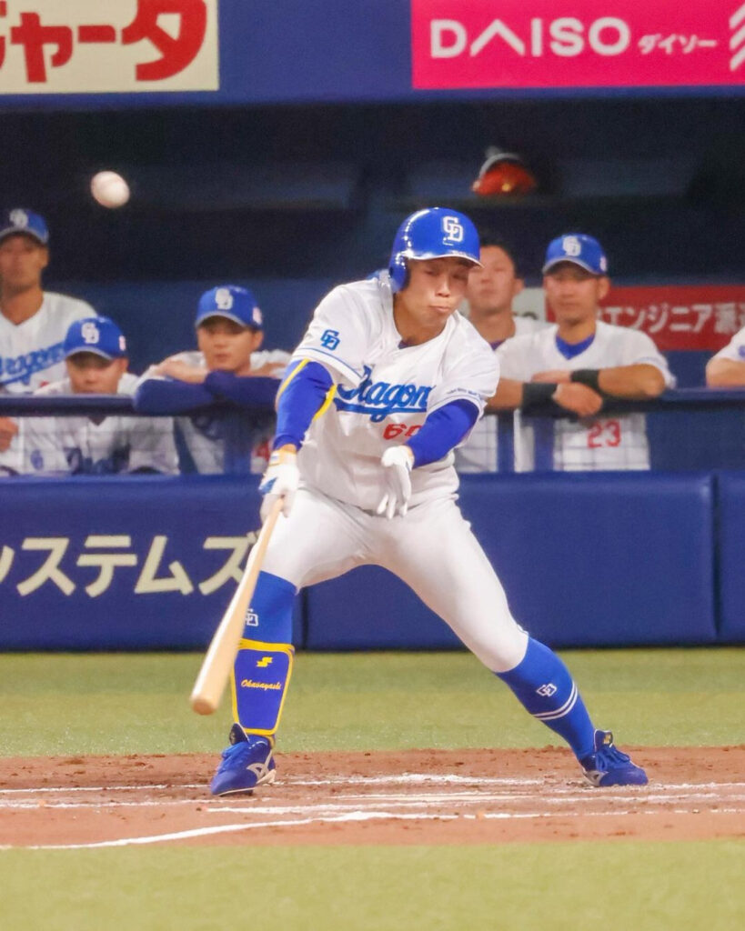 中日ドラゴンズ #６０ 岡林 勇希（おかばやし ゆうき）の使用ギア -2023-