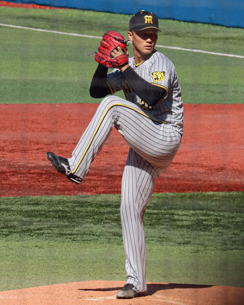 返品交換不可 阪神タイガース ファームシークレット缶バッチ 森木大智